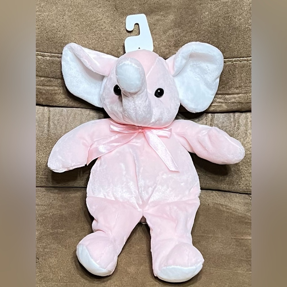 Vintage KellyToy Pink Elephant Plush